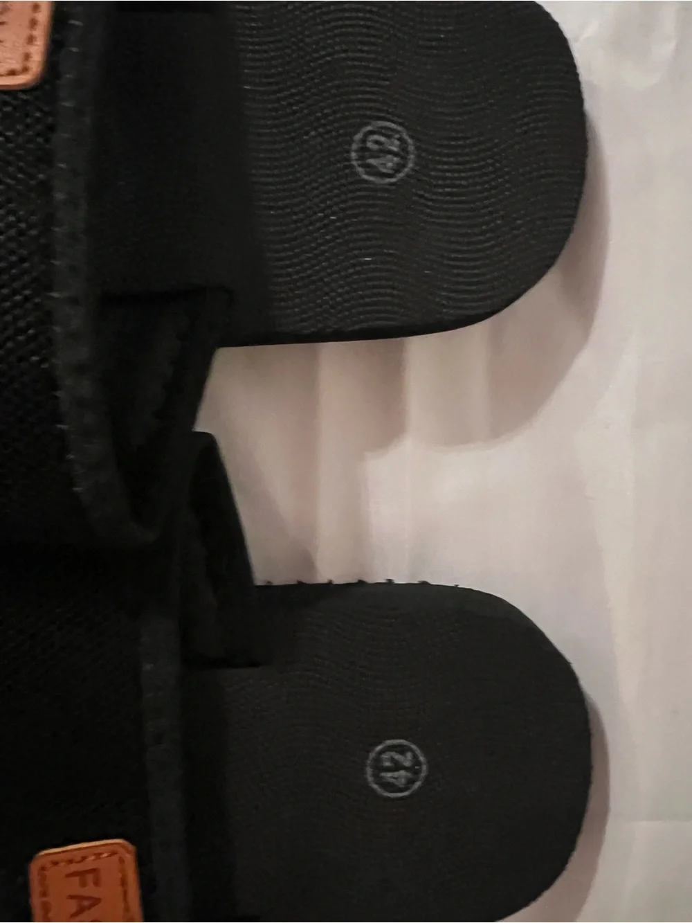 Mens Black Slide Sandals